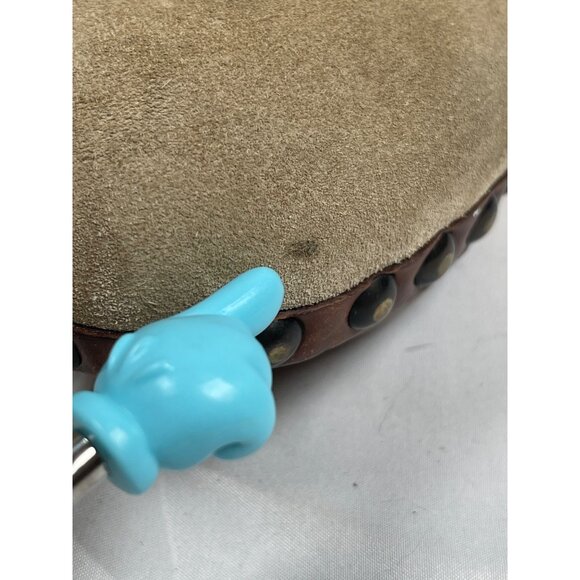 Barney’s NY Henry Cuir Suede Shearling Platform Clog Studded Ankle Boots Sz 36 - Picture 12 of 14